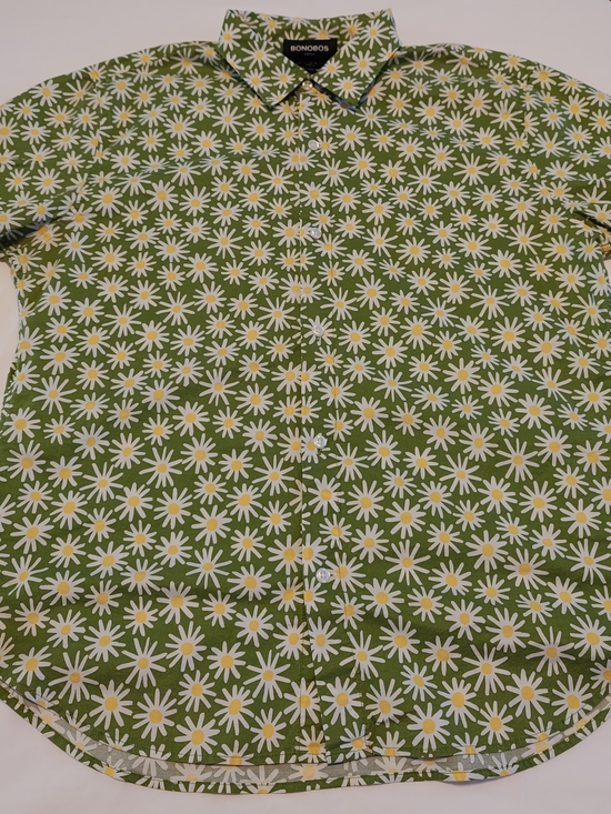 Bonobos Other - Bonobos Green Daisy Print Button-Up Shirt - L